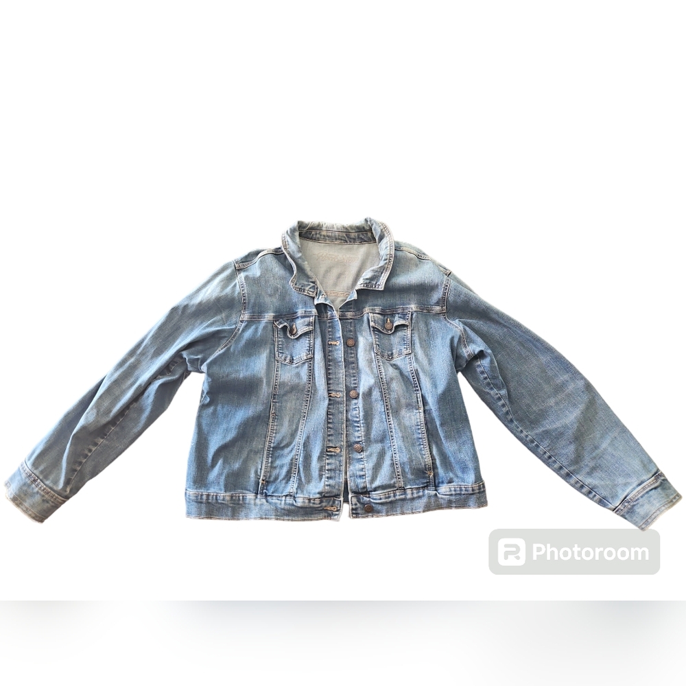 Old navy blue denim jacket